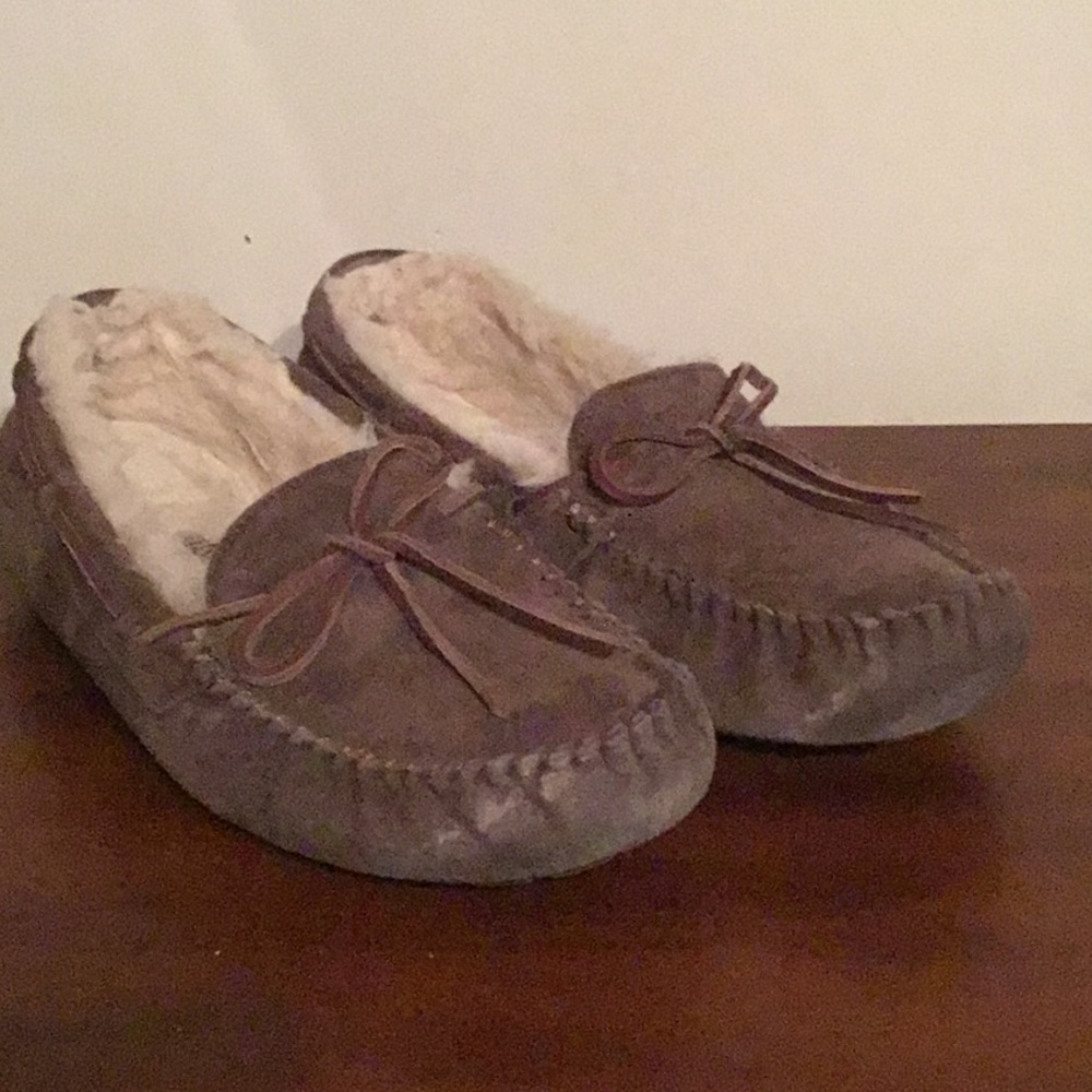 UGG brown slip on size 8